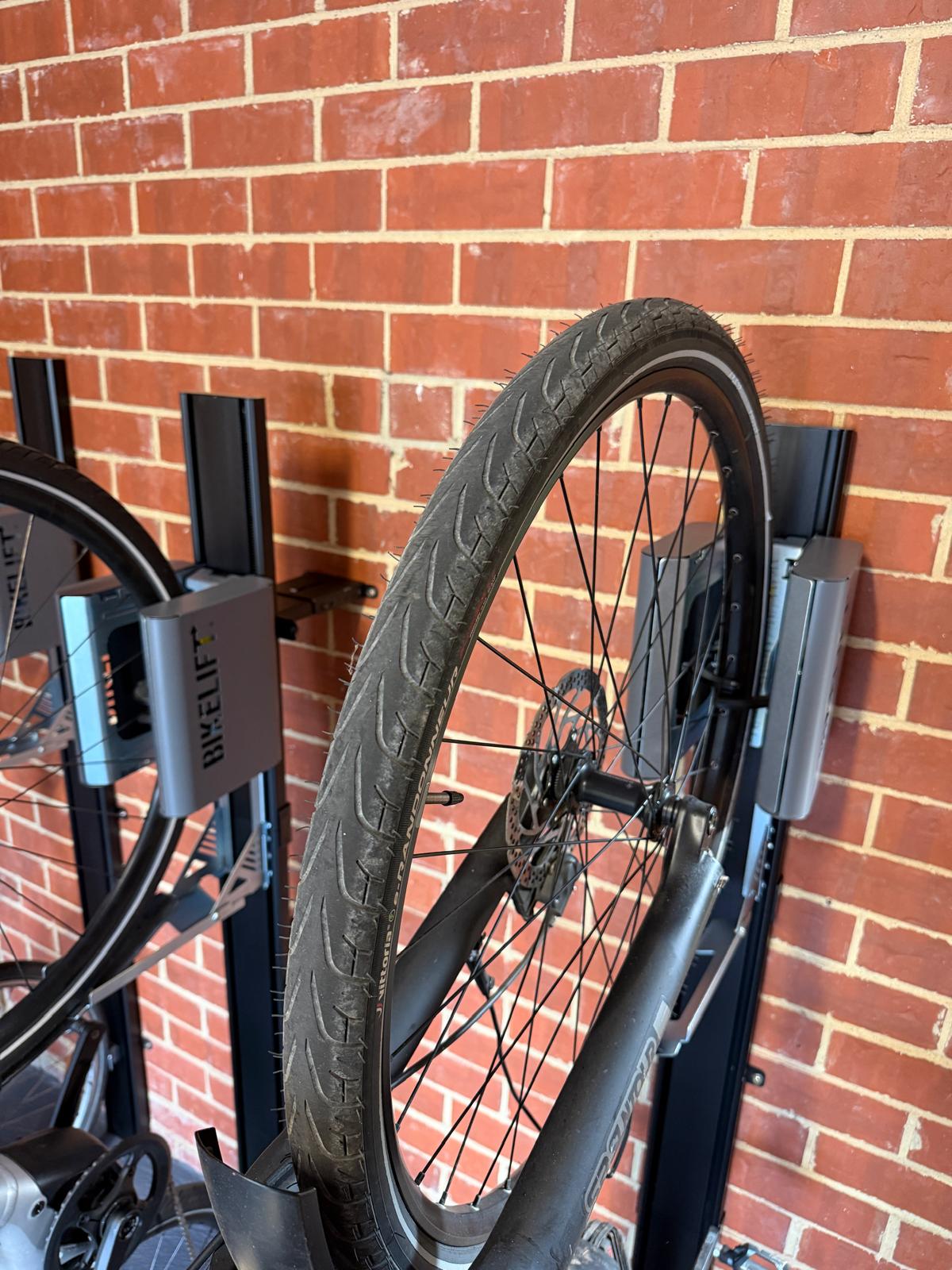 BIKELIFT® Easy Lift Vertical On-Wall Bike Rack