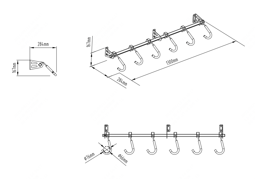 Fleximounts® Six Capacity Bike Rack