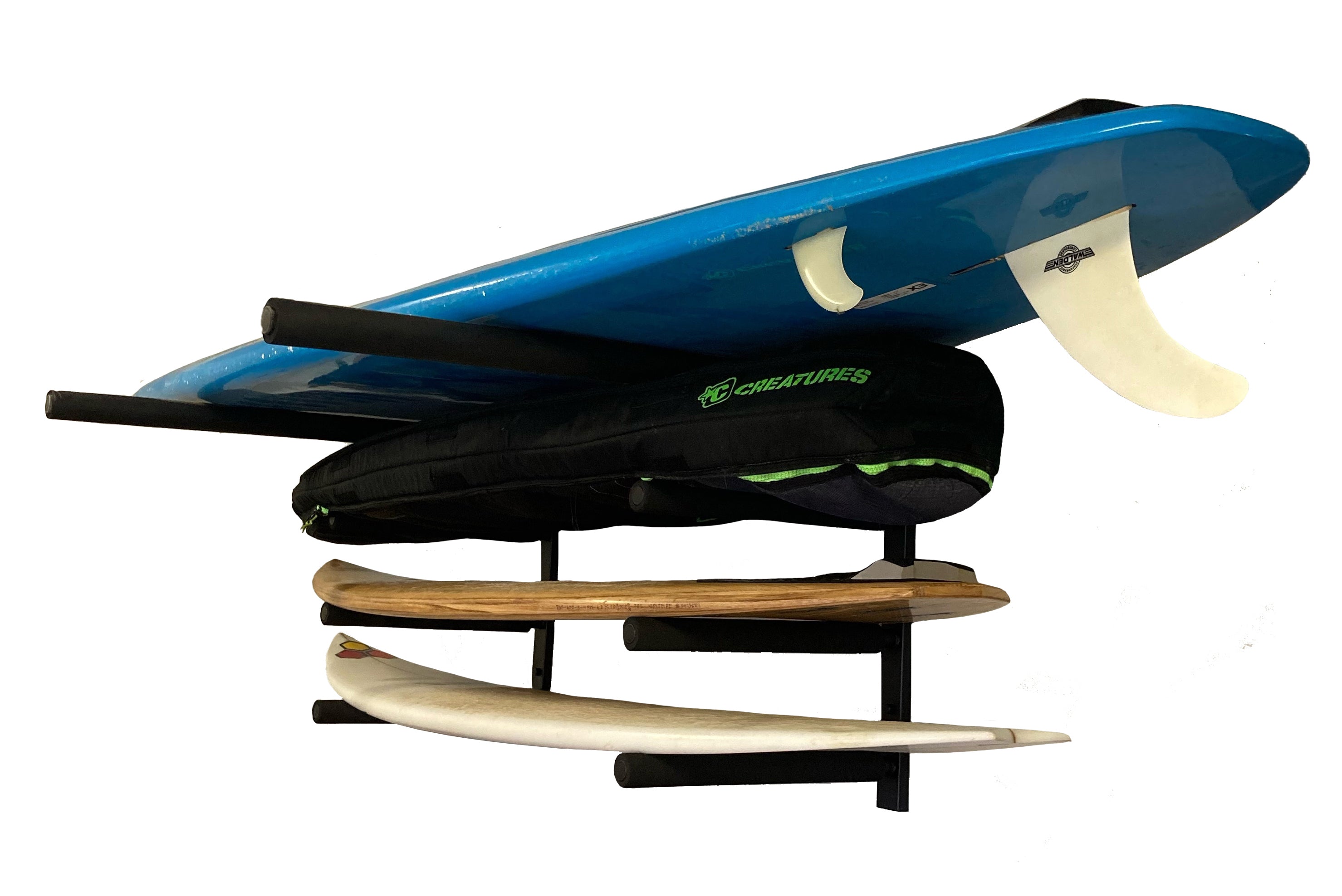 Fleximounts® Wall Mounted Heavy-Duty Universal Quad Storage Rack Set