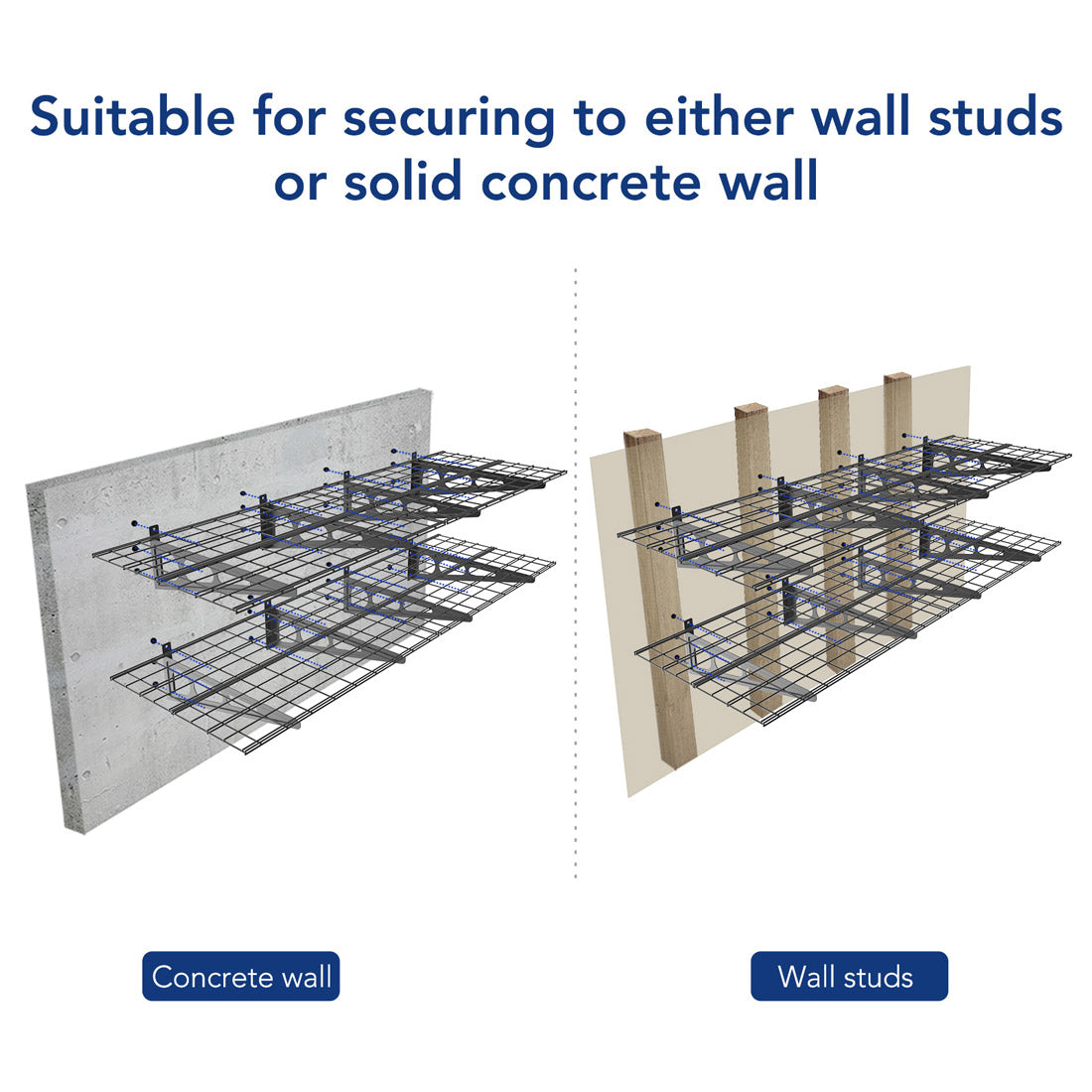 Fleximounts® Wall Shelving Extra Deep - IN STOCK