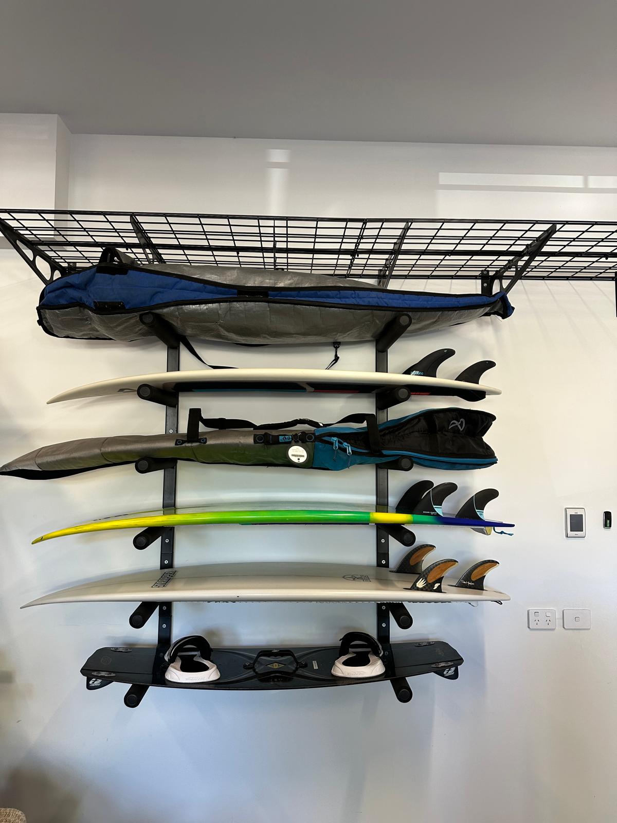 Fleximounts® Wall Mounted Heavy-Duty Universal Quad Storage Rack Set