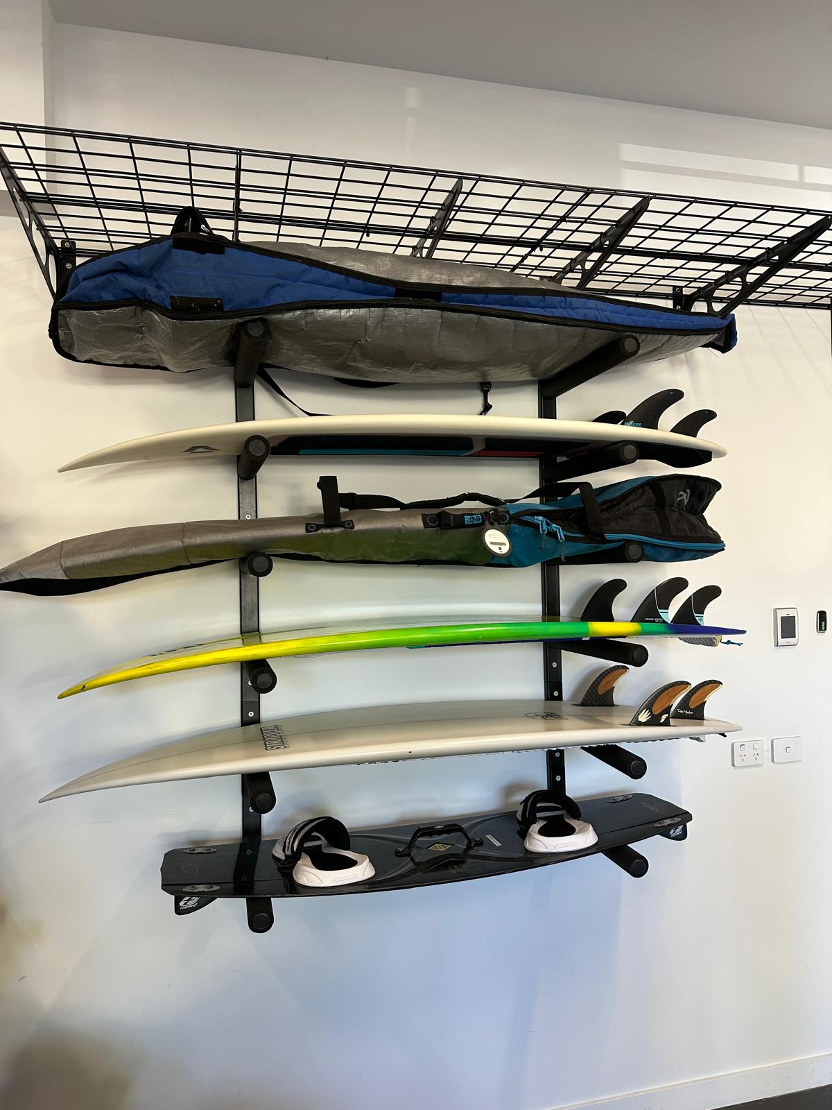 Fleximounts® Wall Mounted Heavy-Duty Universal Quad Storage Rack Set