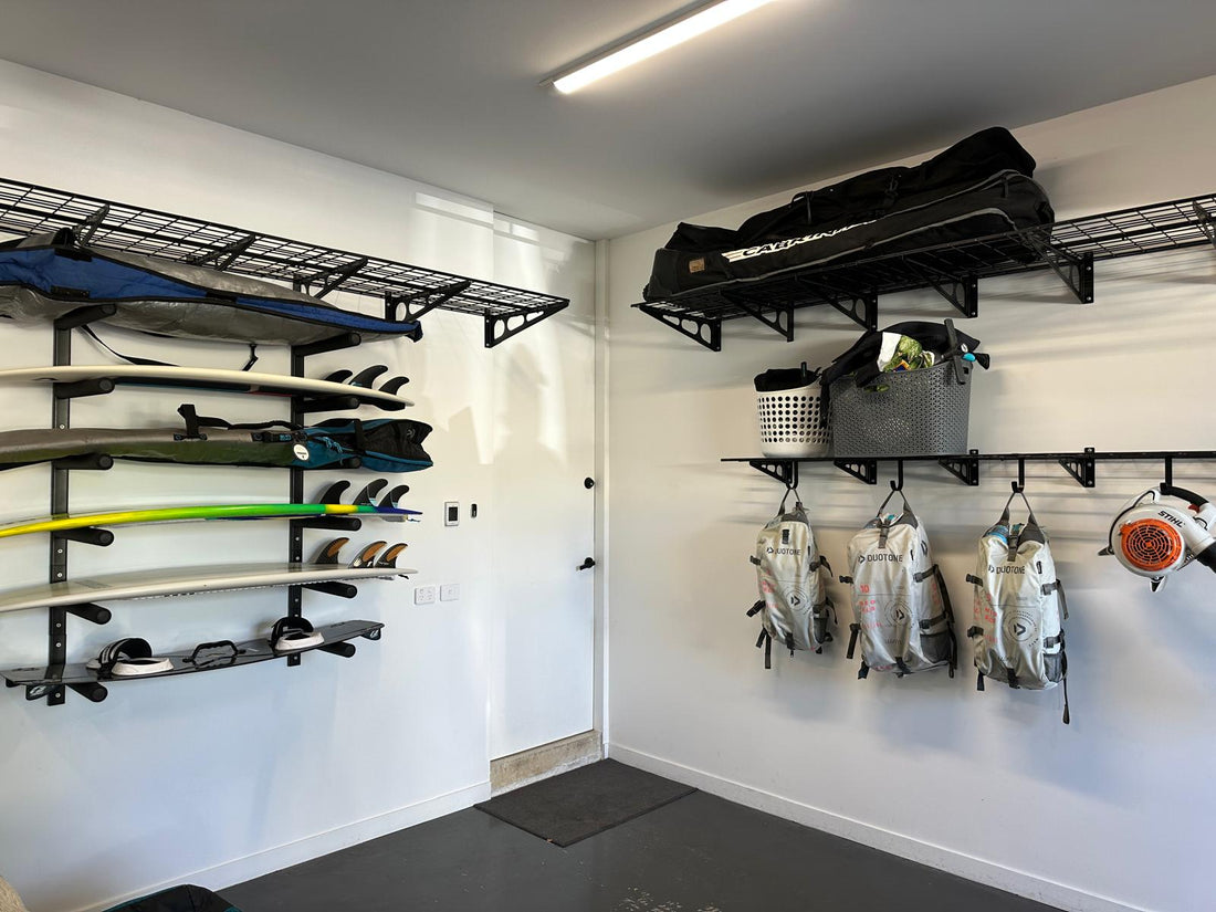 Fleximounts® Wall Mounted Heavy-Duty Universal Quad Storage Rack Set