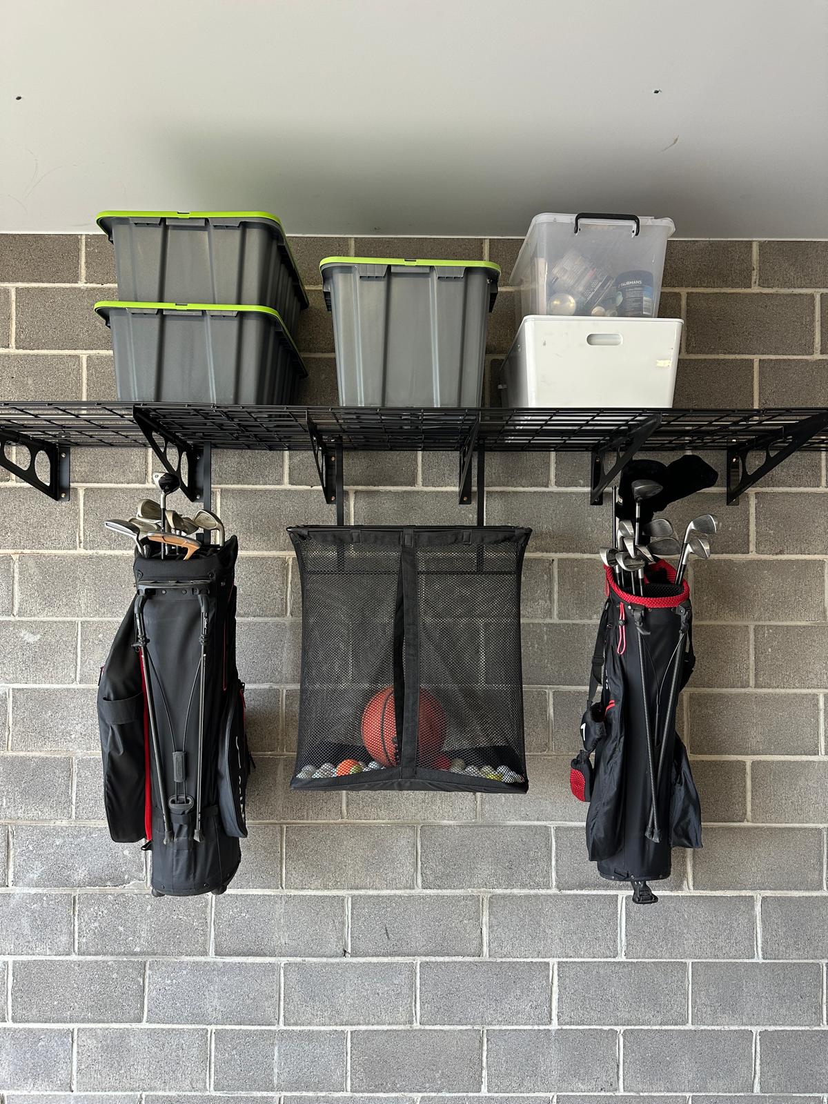 Fleximounts® Shelf Mounted Sports Storage Bag