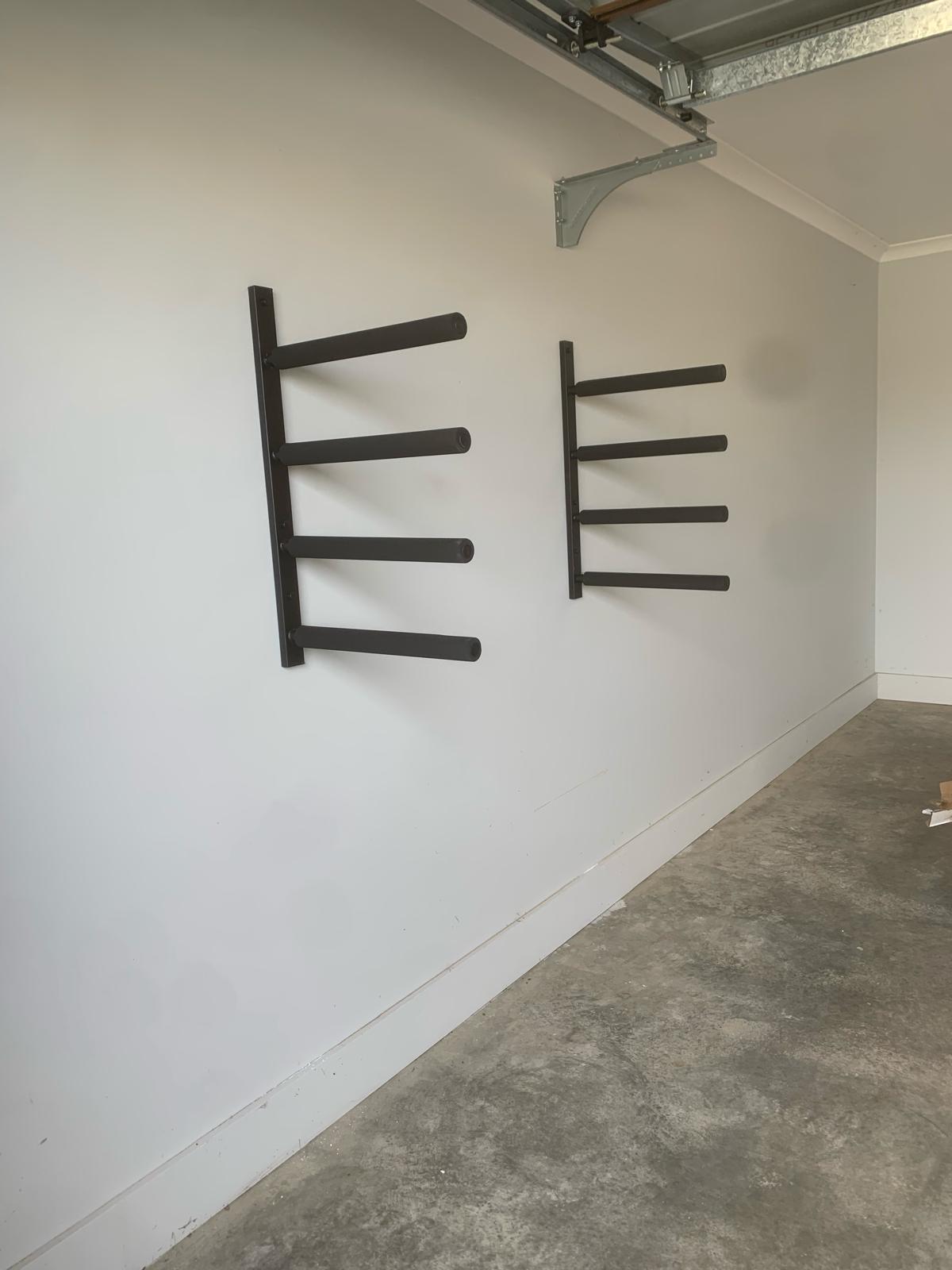 Fleximounts® Wall Mounted Heavy-Duty Universal Quad Storage Rack Set