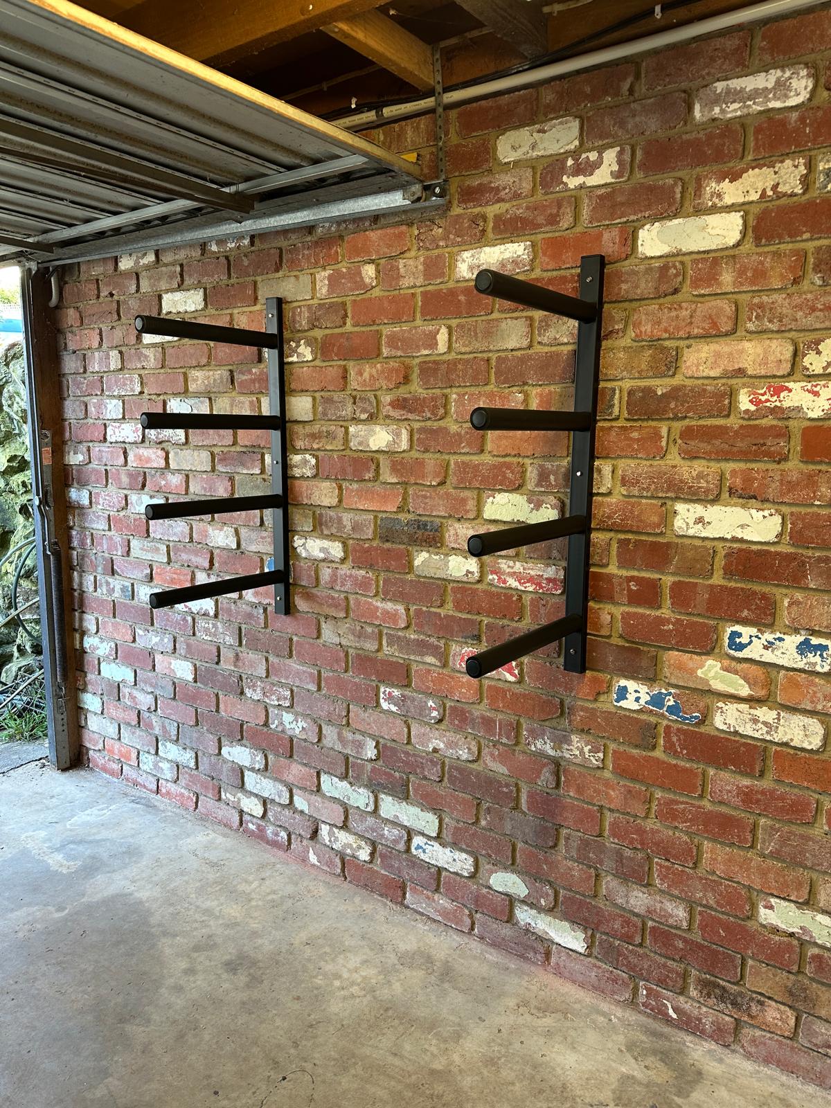 Fleximounts® Wall Mounted Heavy-Duty Universal Quad Storage Rack Set