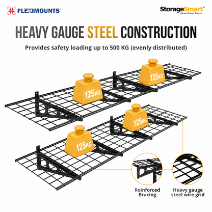Fleximounts® Wall Shelving Extra Deep - 3660mm Length