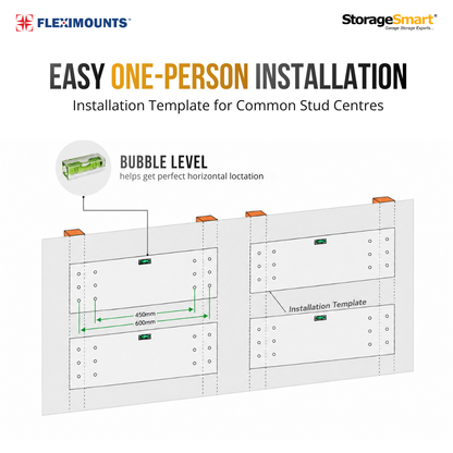 Fleximounts® Wall Shelving Extra Deep - 3660mm Length