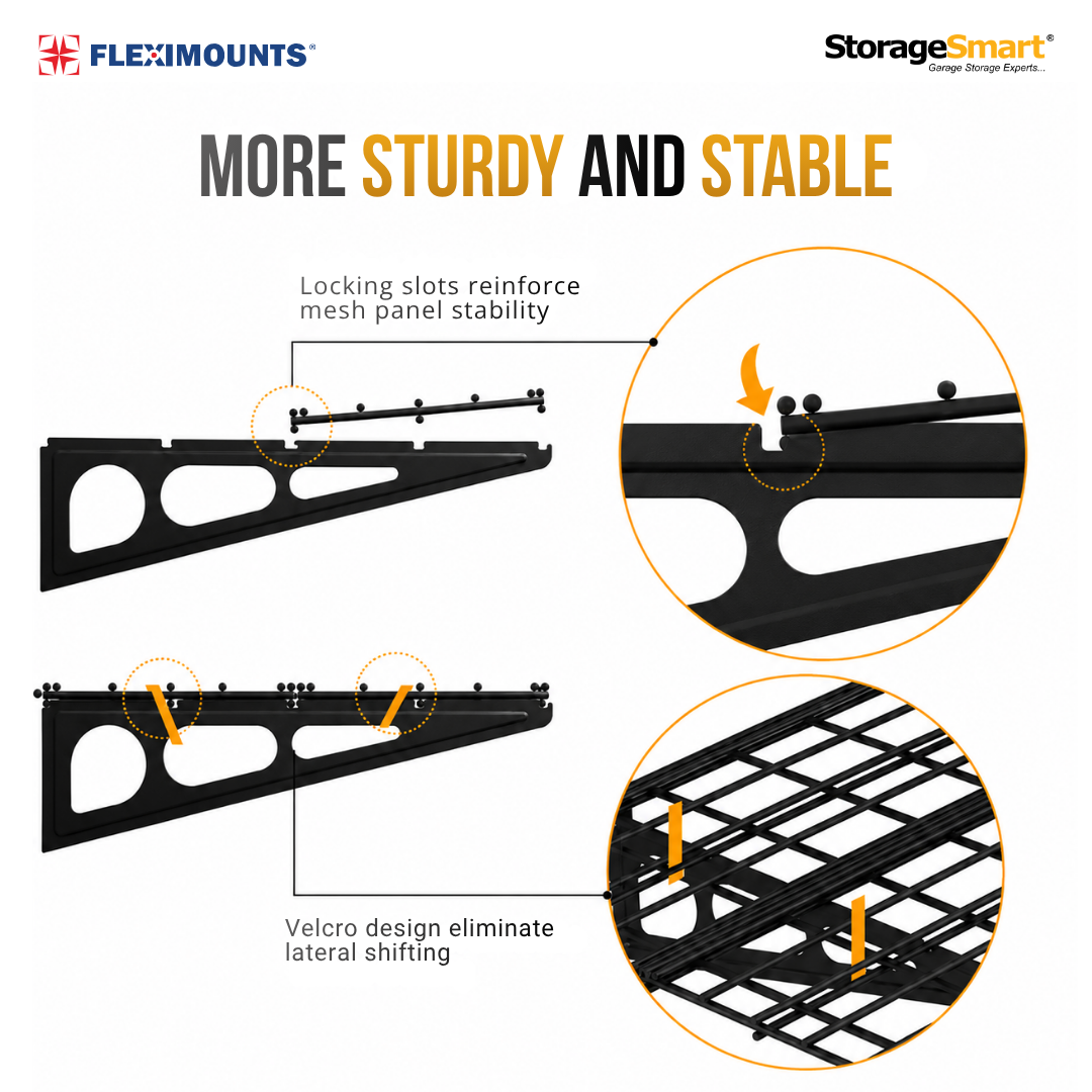Fleximounts® Wall Shelving Extra Deep - 3660mm Length