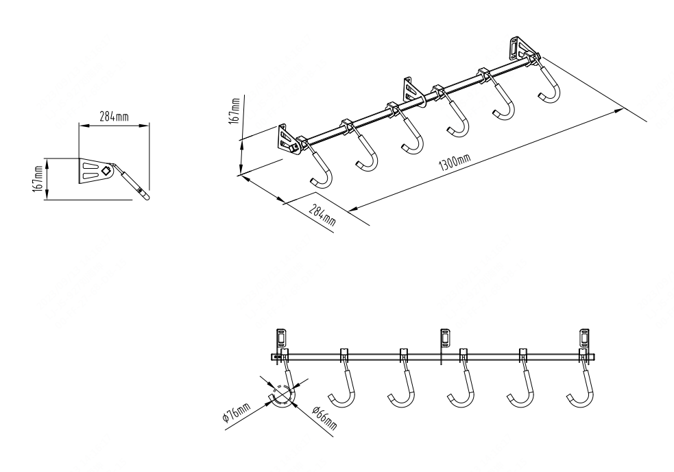 Fleximounts® Six Capacity Bike Rack - IN STOCK