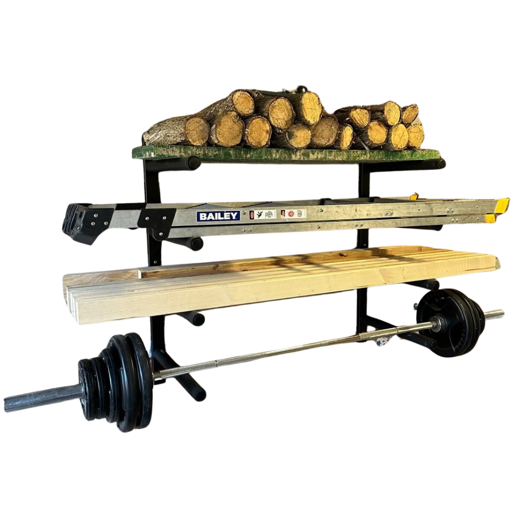 Fleximounts® Wall Mounted Heavy-Duty Universal Quad Storage Rack Set ...