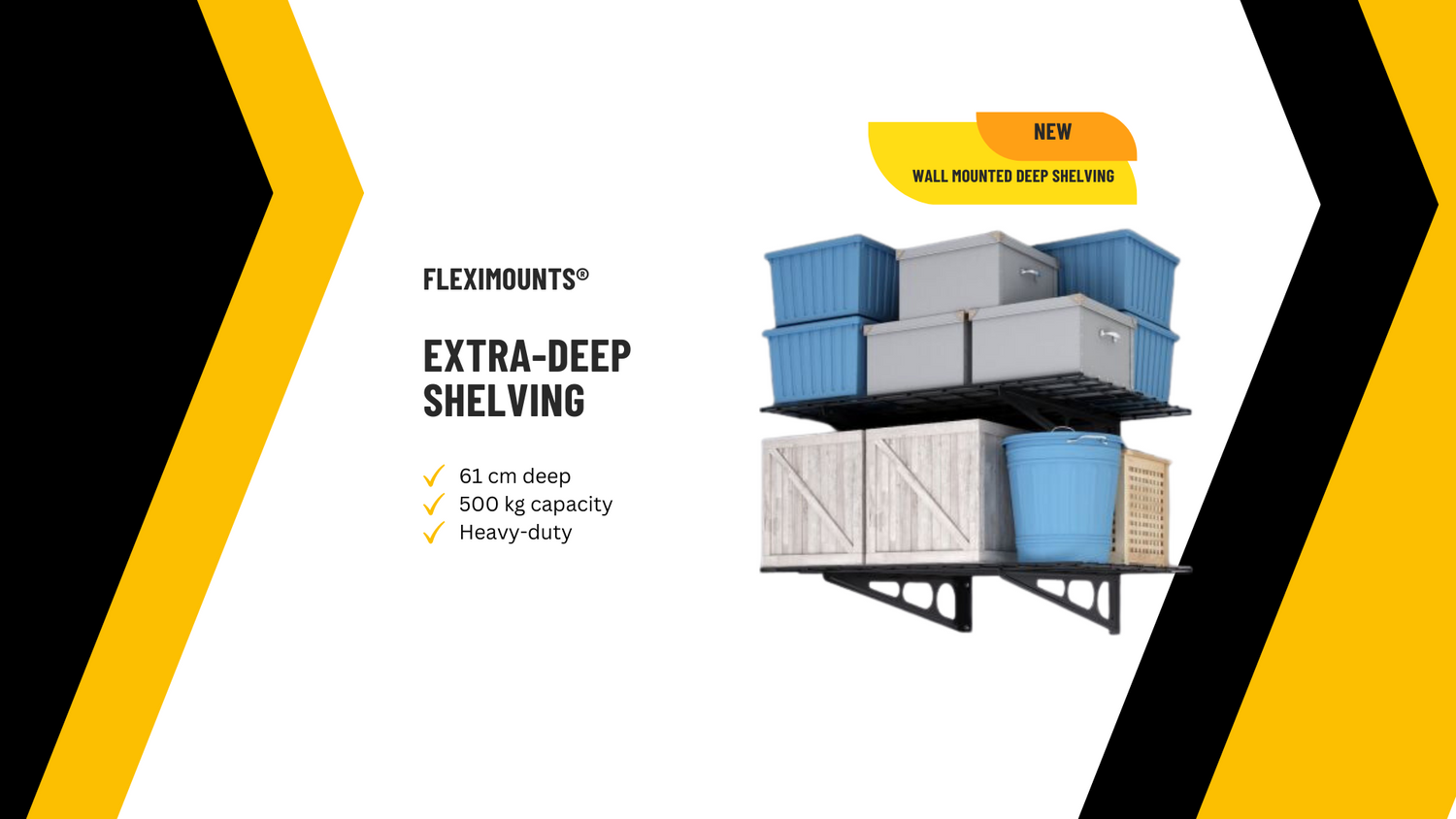 StorageSmart® Garage Shelving Solutions Exclusive Fleximounts Supplier