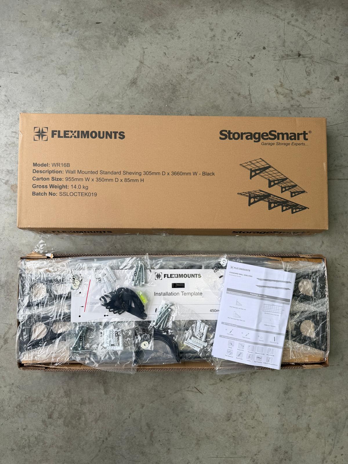 Fleximounts® Wall Shelving Standard - 3660mm Length