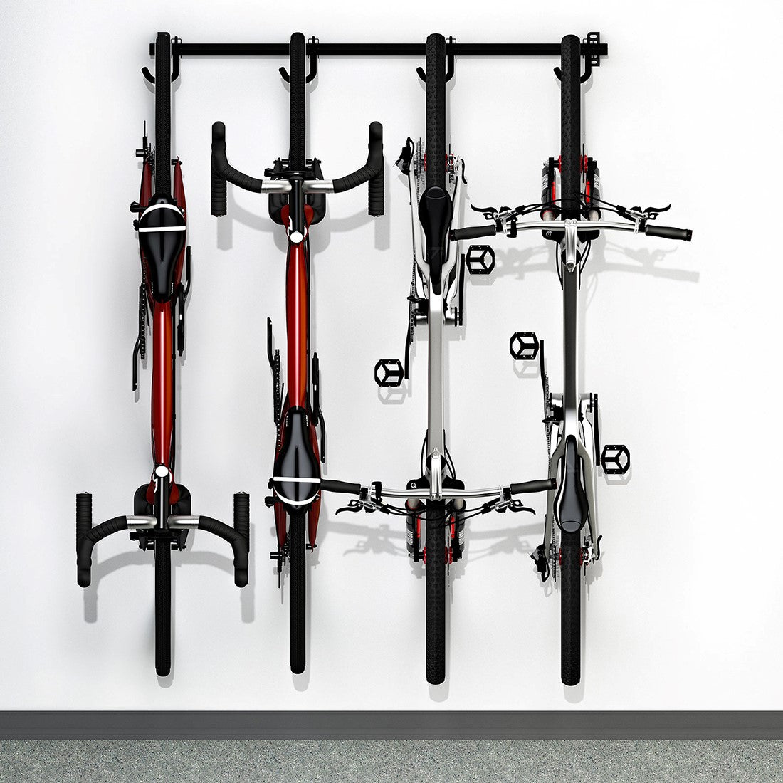 Folding bike rack for hot sale garage