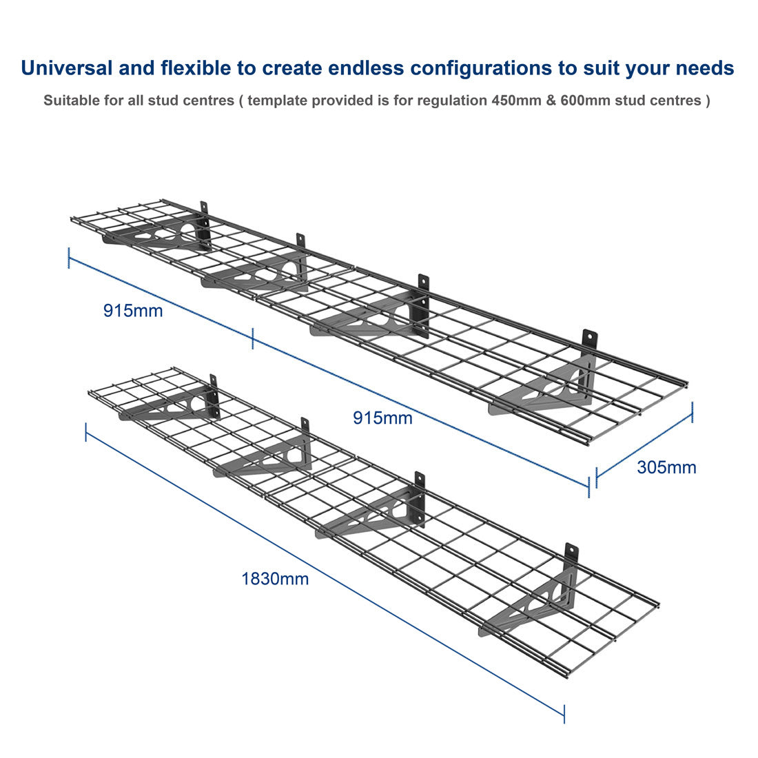 Fleximounts® Wall Shelving Standard - IN STOCK